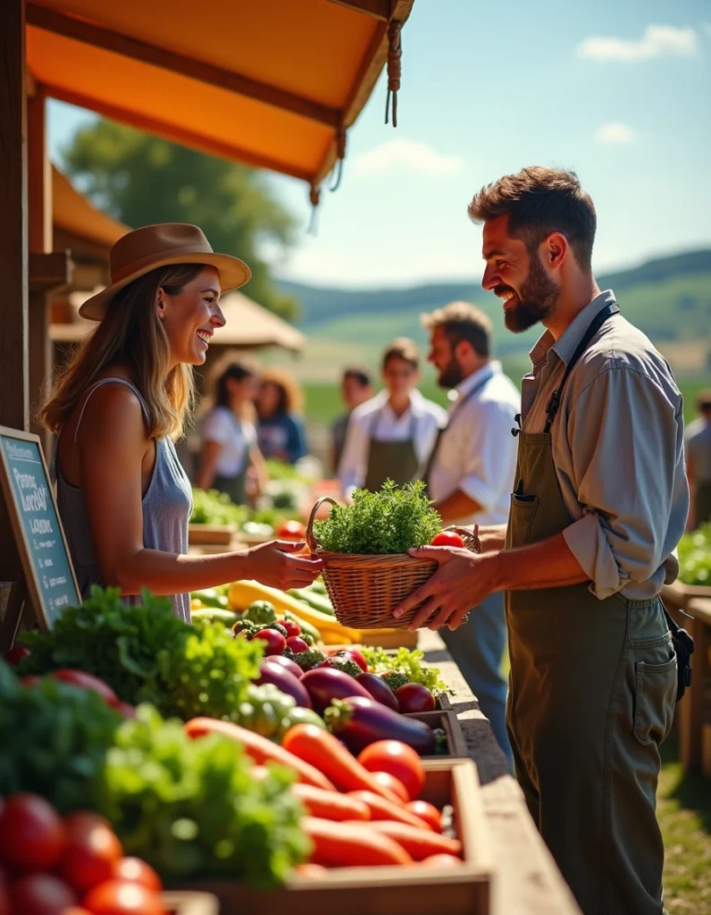 aliments fraîchement récoltés